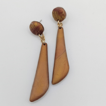  Σκουλαρίκια Κρεμαστά Μακριά, Γεωμετρικό Σχήμα σε Μεταλλικό Χαλκό/Μπρονζέ 