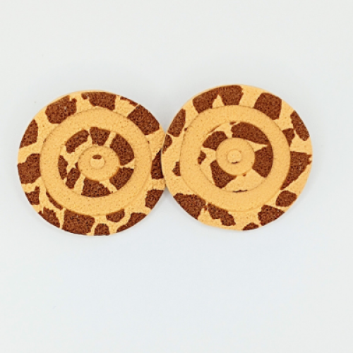  Σκουλαρίκια Στρογγυλά Καρφωτά , Animal Print 