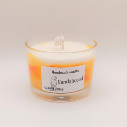 Χειροποίητο Κερί Σόγιας σε Ποτήρι 200ml - Sandalwood