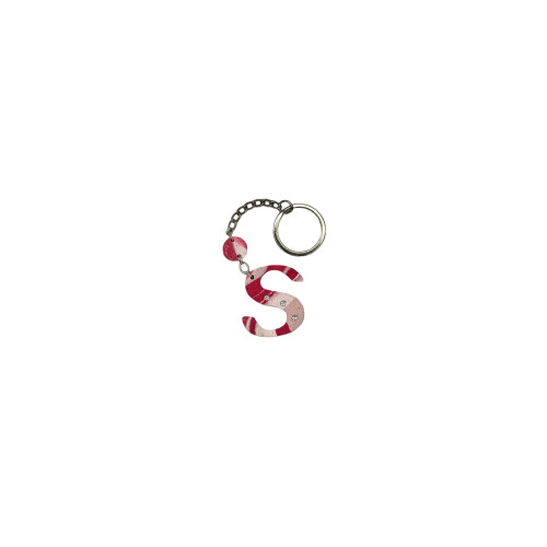Μπρελόκ Λευκό-Ροζ Swarovski