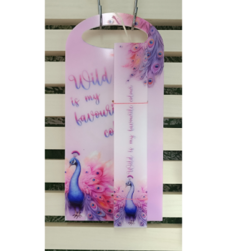 Λαμπάδα "Παγώνι" με Plexiglass Πλάτη & 3D Εφέ