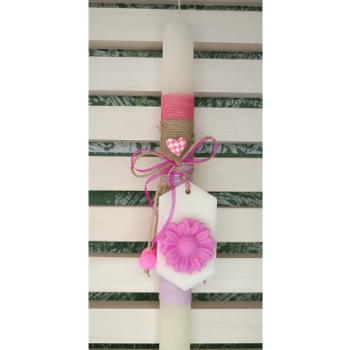 Λαμπάδα με Wax Melt/Αρωματικό ντουλάπας & Μαργαρίτα