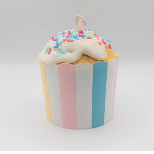 Αρωματικό Κερί Muffin με Άρωμα Βανίλια, Σοκολάτα & Μπισκότο